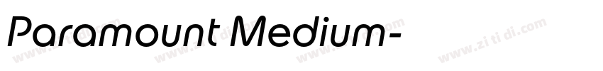 Paramount Medium字体转换 Paramount Medium字体转换